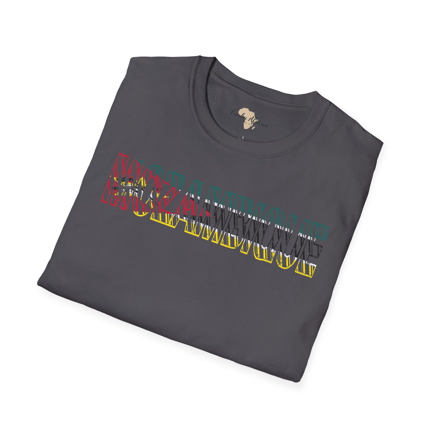 Mozambique text unisex softstyle tee