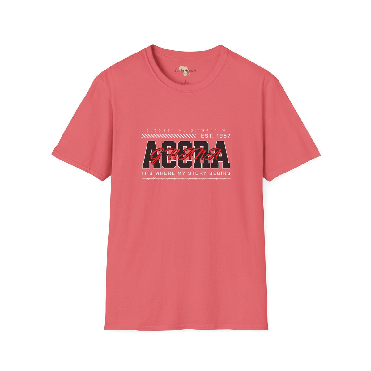 Accra Ghana unisex softstyle tee Funky African
