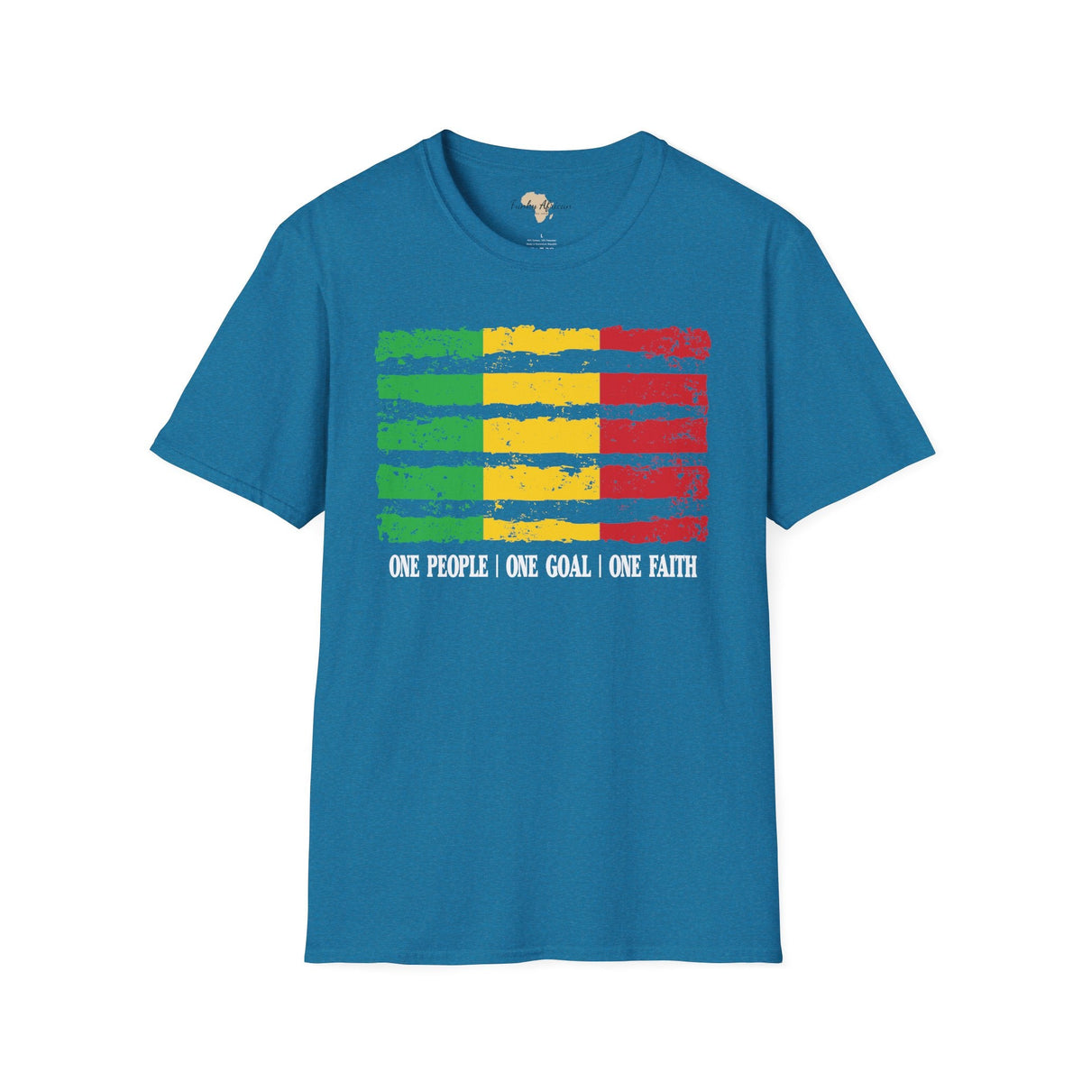 Malian strip unisex softstyle tee Funky African