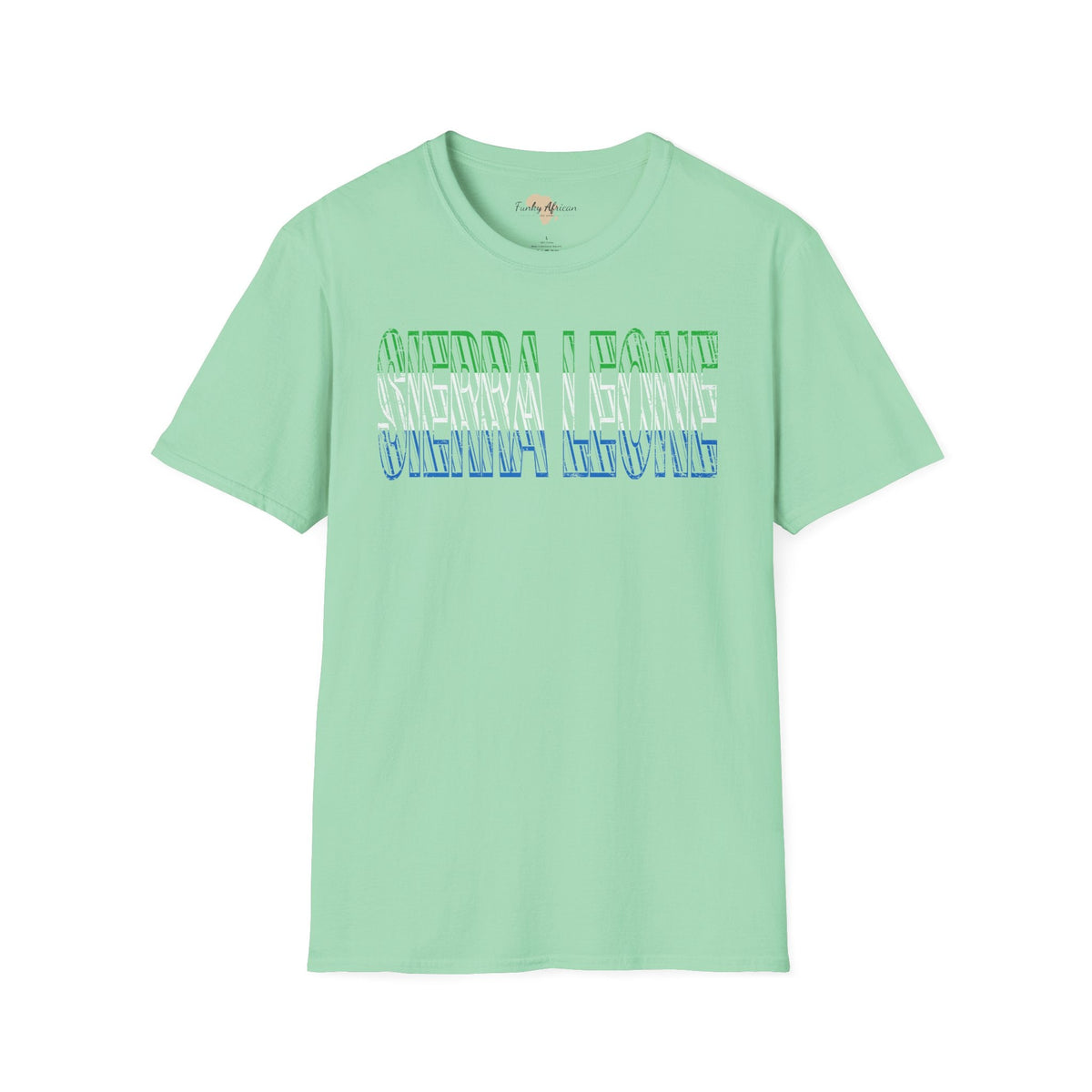Sierra Leone text unisex softstyle tee Funky African