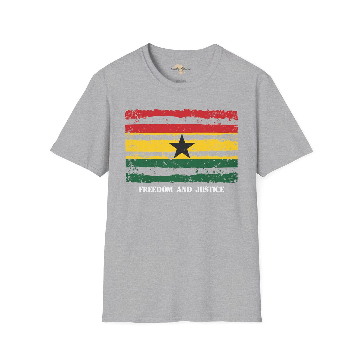 Ghana strip unisex softstyle tee Funky African
