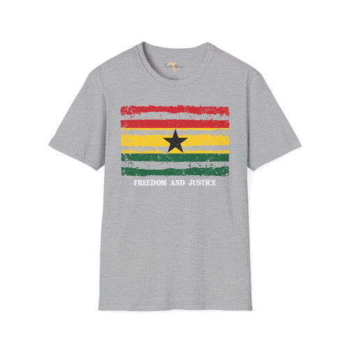 Ghana strip unisex softstyle tee Funky African