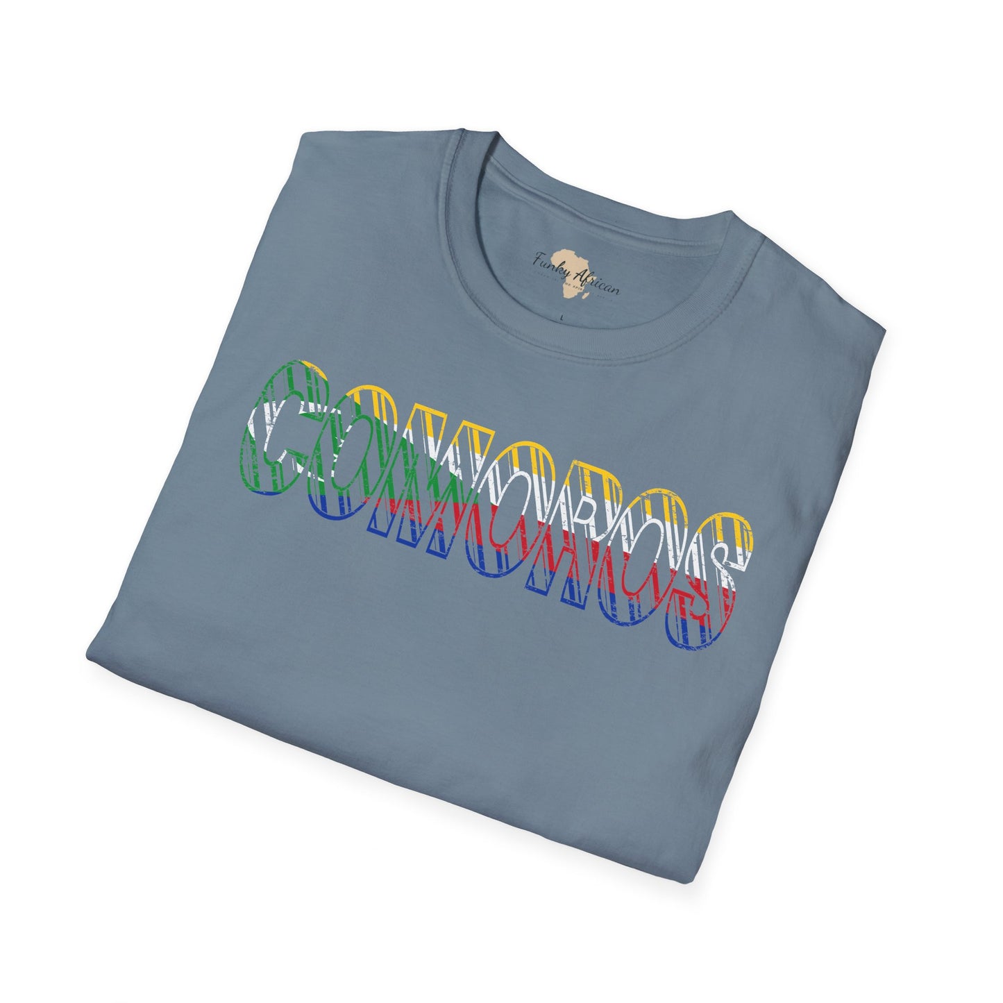Comoros text unisex softstyle tee