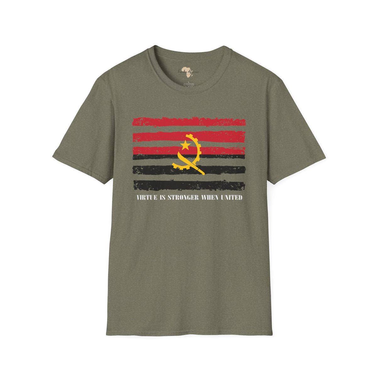 Angola strip unisex softstyle tee Funky African