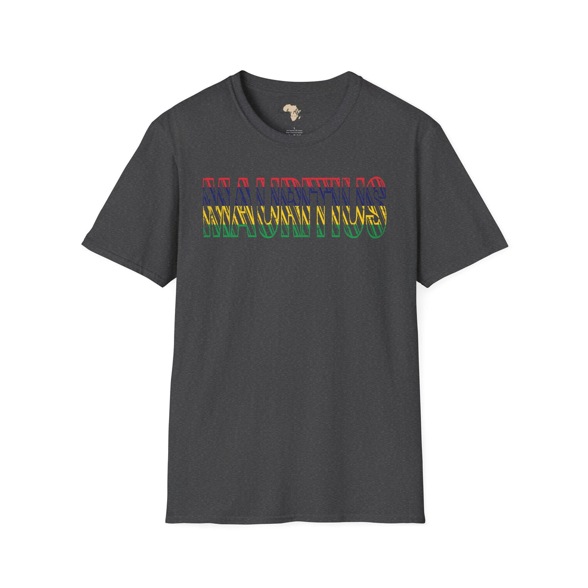 Mauritius text unisex softstyle tee Funky African