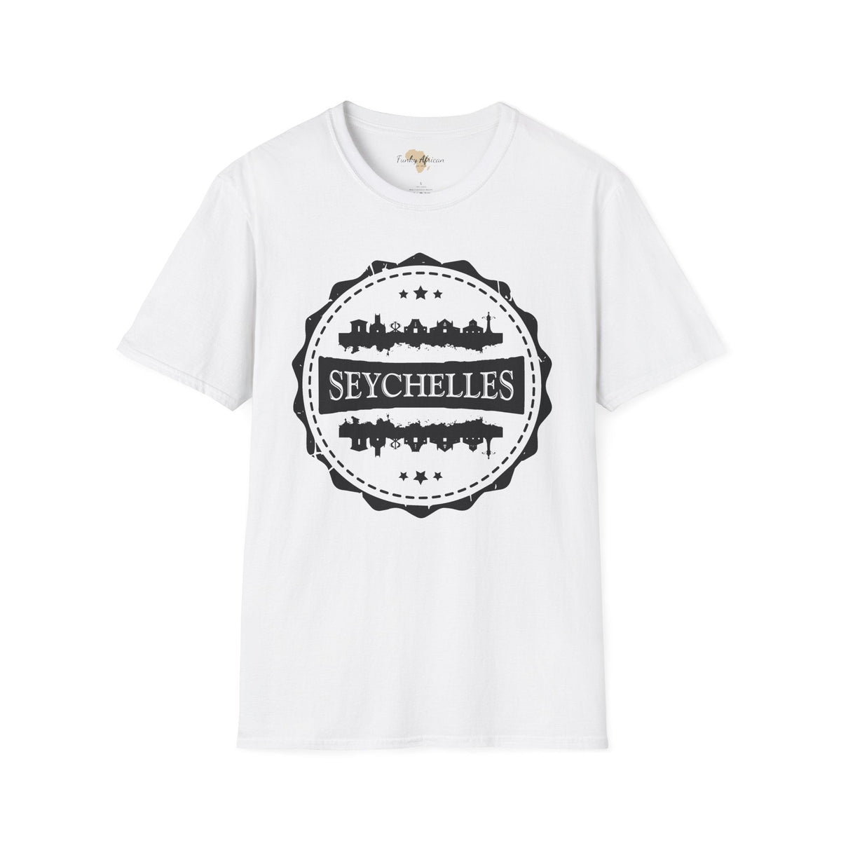 Seychelles Stamp unisex tee Funky African