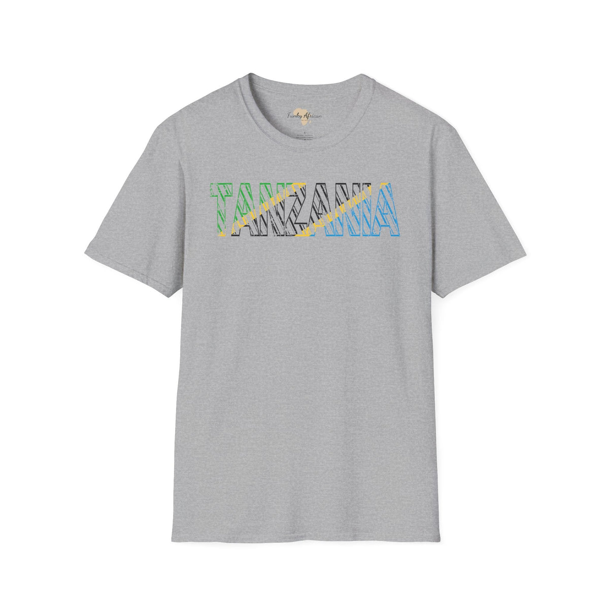 Tanzania text unisex softstyle tee Funky African