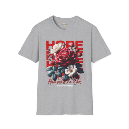 Hope lights the way unisex tee