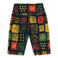 African Print Biker Shorts