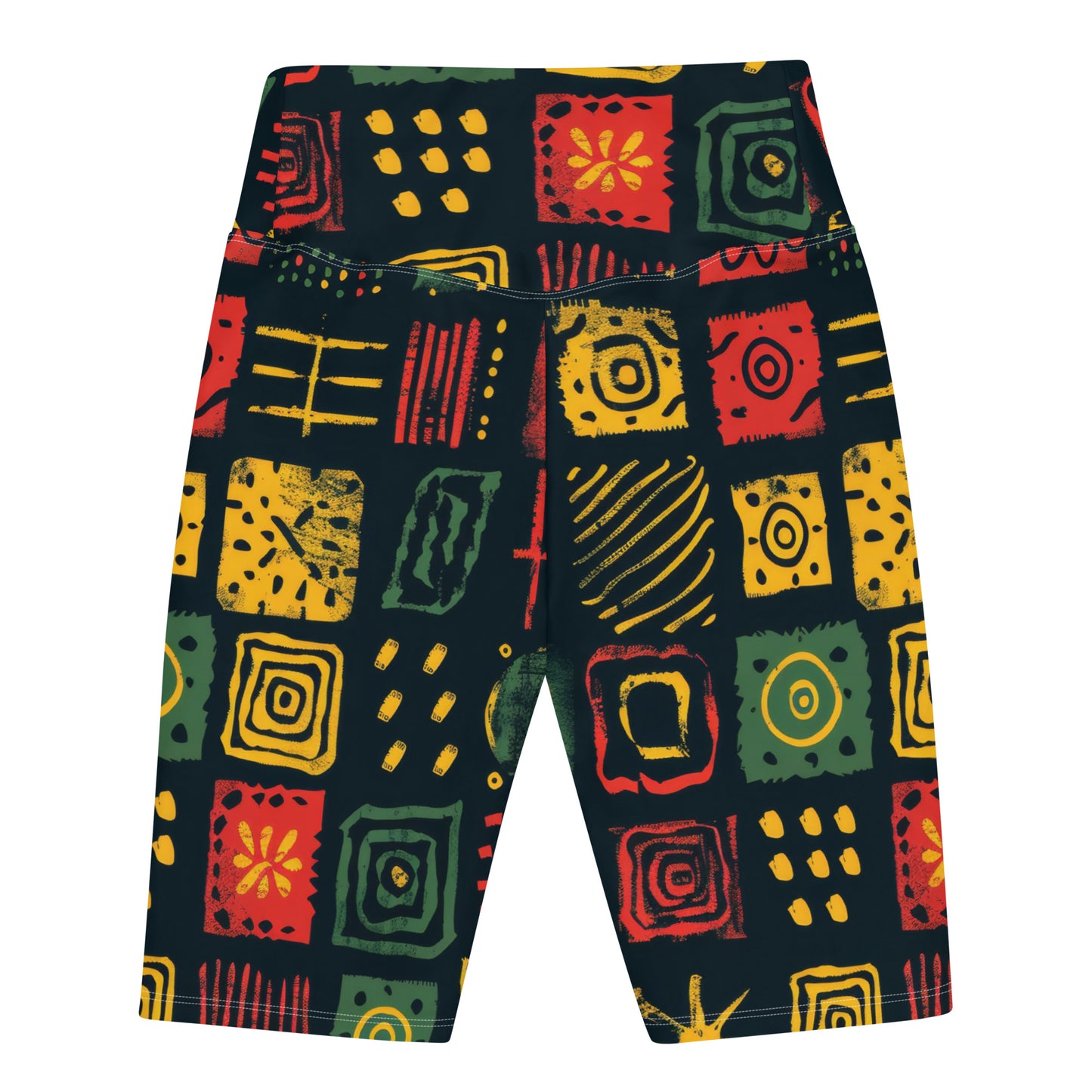 African Print Biker Shorts
