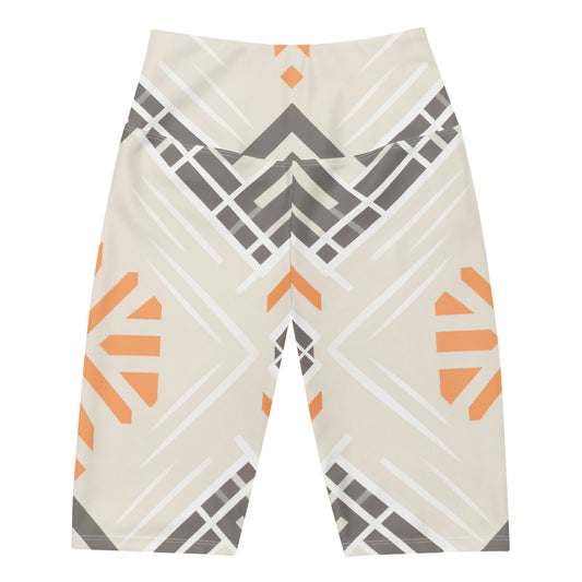 African Print Biker Shorts