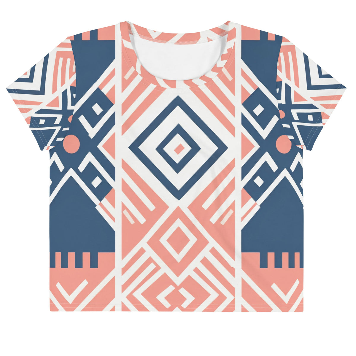 African Print Crop Tee Funky African