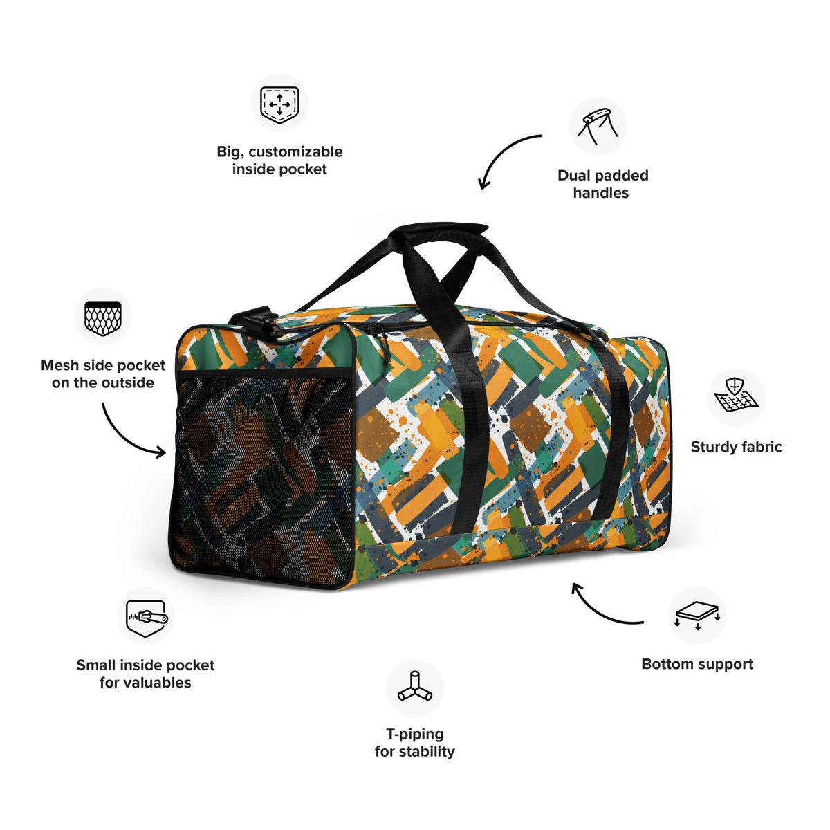 African print Duffle bag Funky African