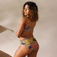 African print high-waisted bikini