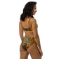 African print  high-waisted bikini