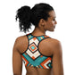 African Print Sports bra