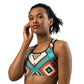African Print Sports bra