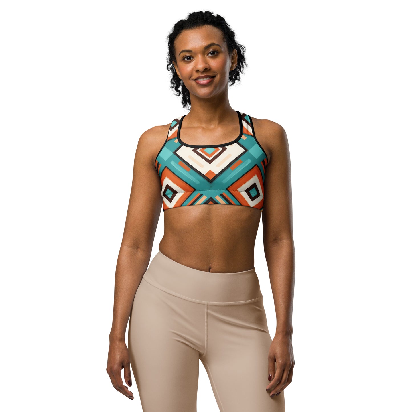African Print Sports bra