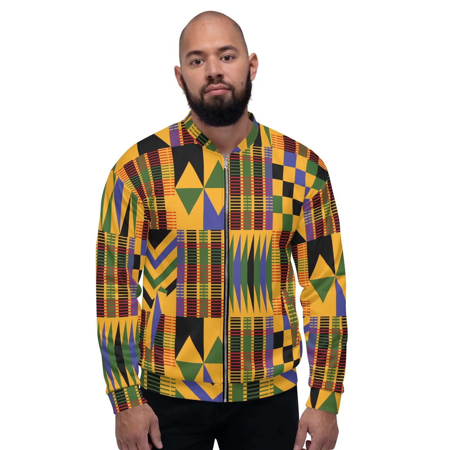 Unisex Bomber Jacket Funky African