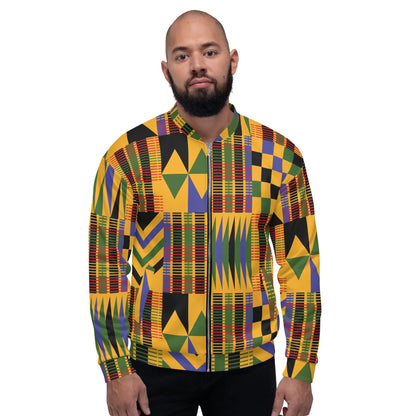 Unisex Bomber Jacket Funky African