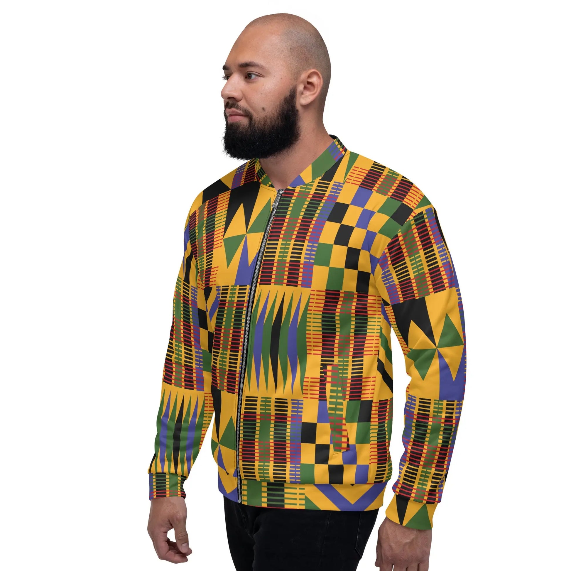 Unisex Bomber Jacket Funky African