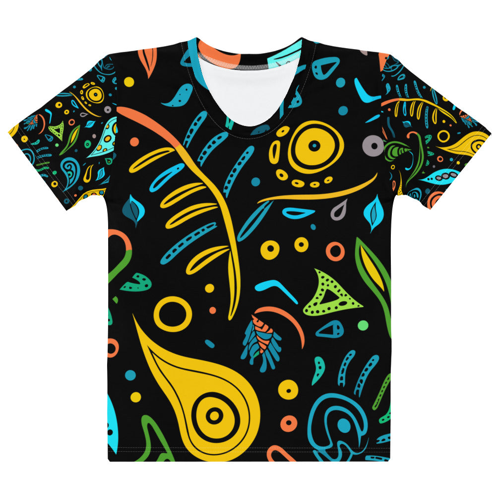 African Print Women's T-shirt Funky African