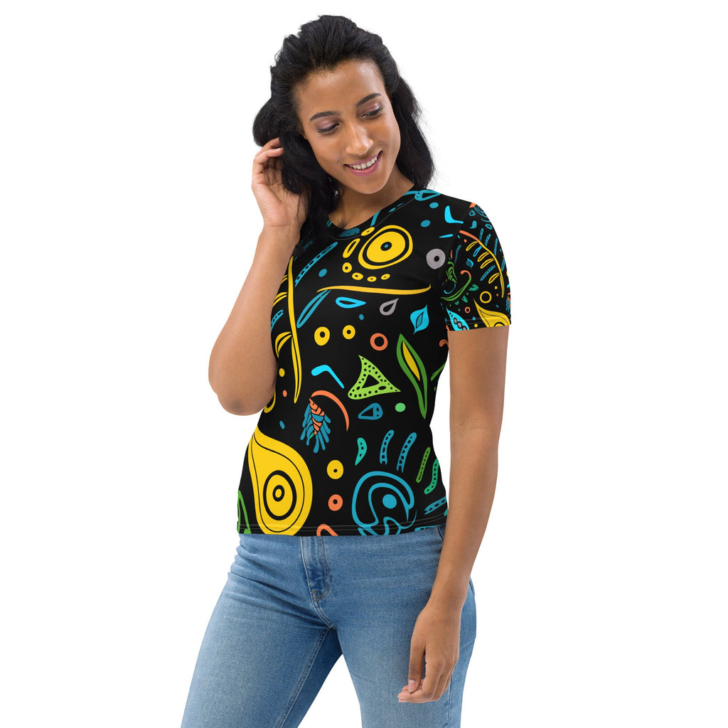 African Print Women's T-shirt Funky African