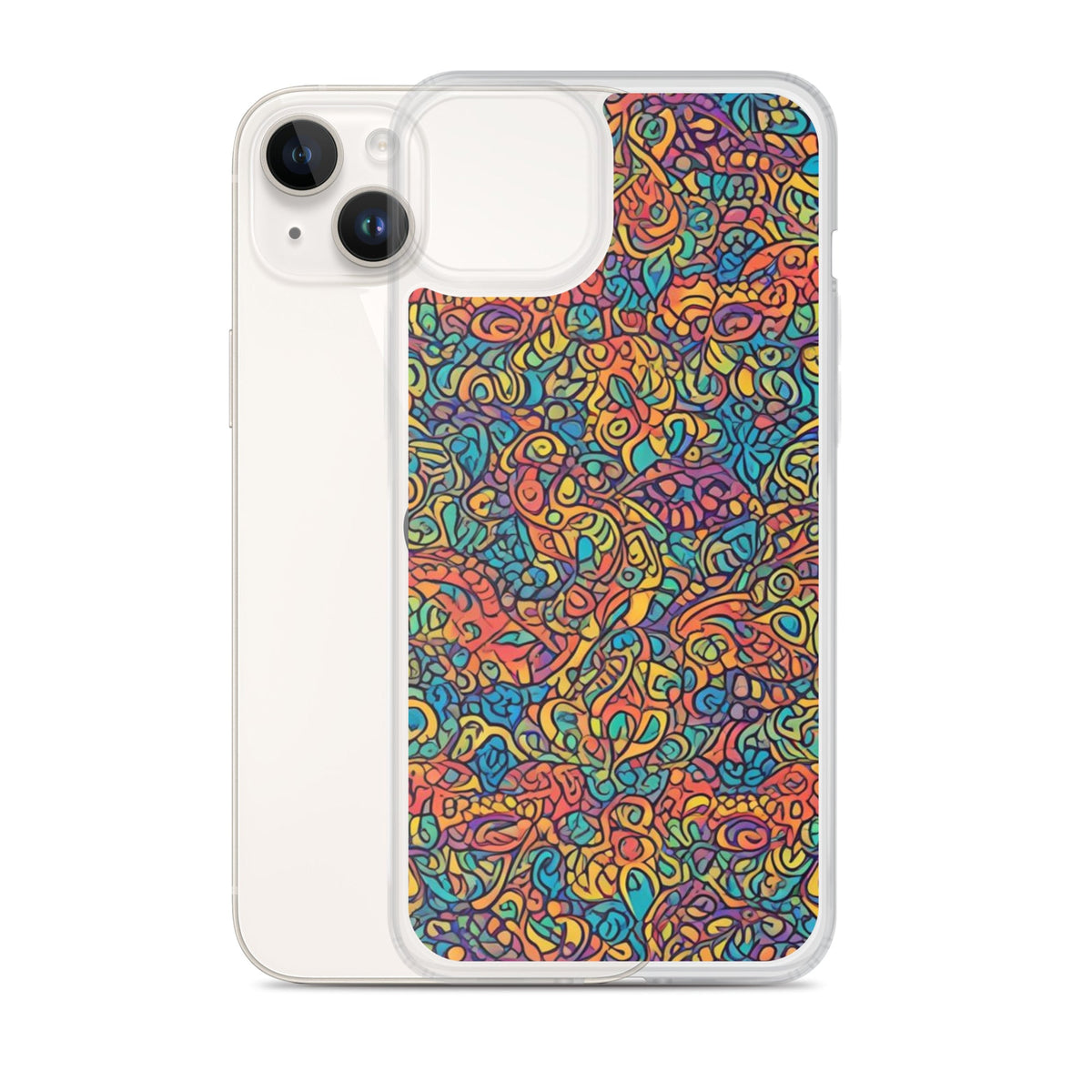 Clear Case for iPhone® Funky African