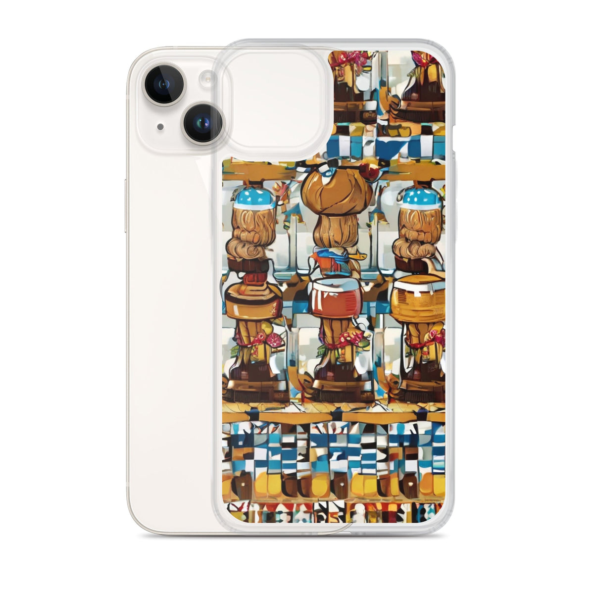 Clear Case for iPhone® Funky African