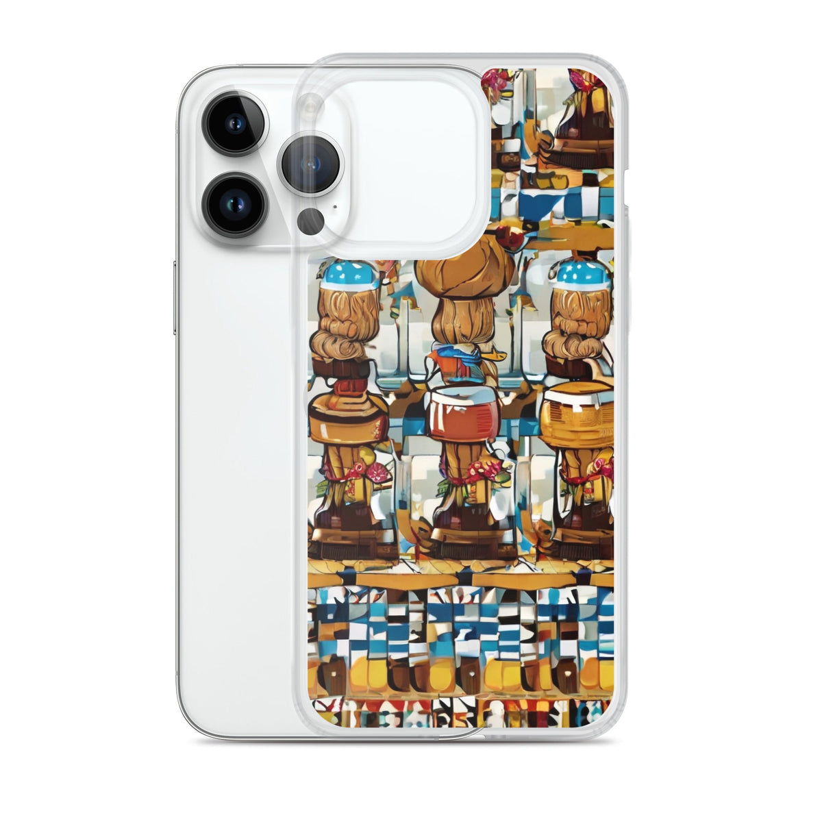 Clear Case for iPhone® Funky African
