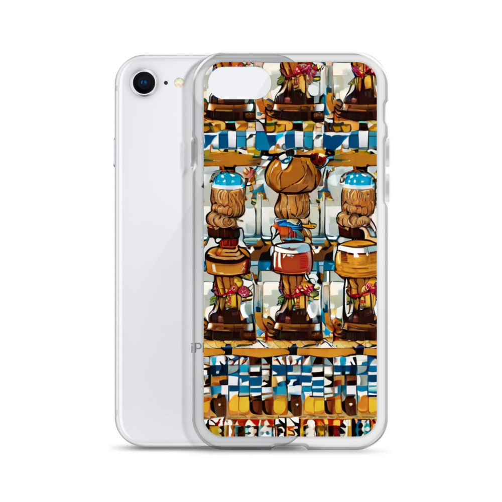 Clear Case for iPhone® Funky African