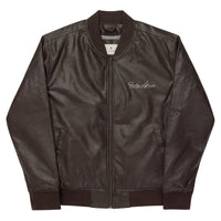 Funky African Leather Bomber Jacket