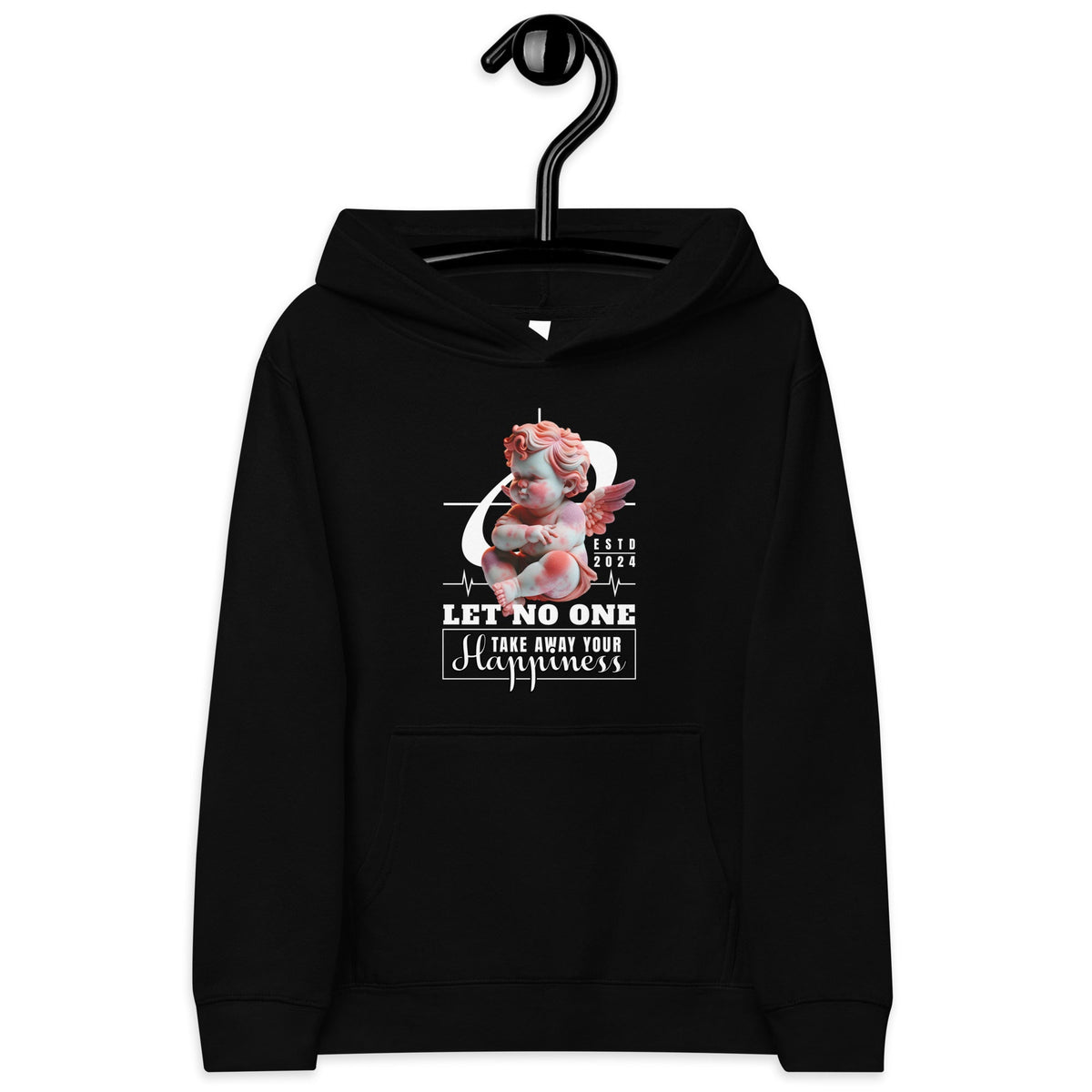 Happiness Kids fleece hoodie Funky African