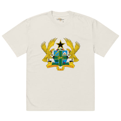 Ghana Emblem Oversized faded t-shirt