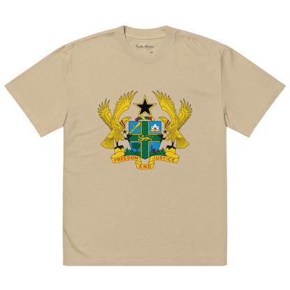 Ghana Emblem Oversized faded t-shirt