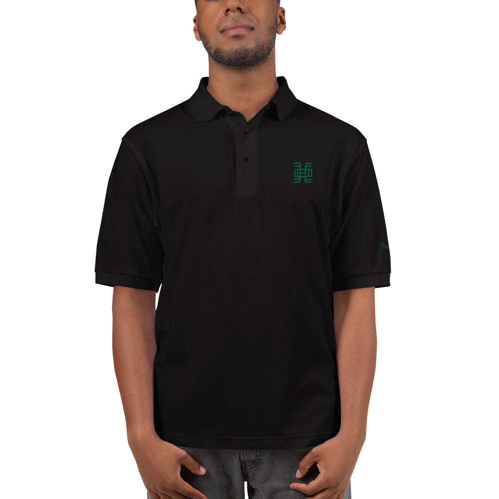 Adinkra - Life Long Education Men's Premium Polo Funky African
