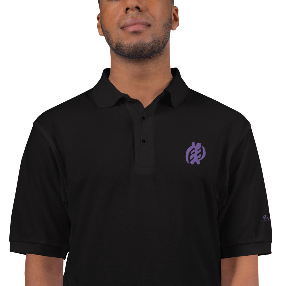 Adinkra - Gye Nyame Men's Premium Polo Funky African