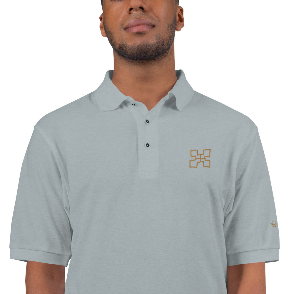 Adinkra - Genuineness Men's Premium Polo Funky African