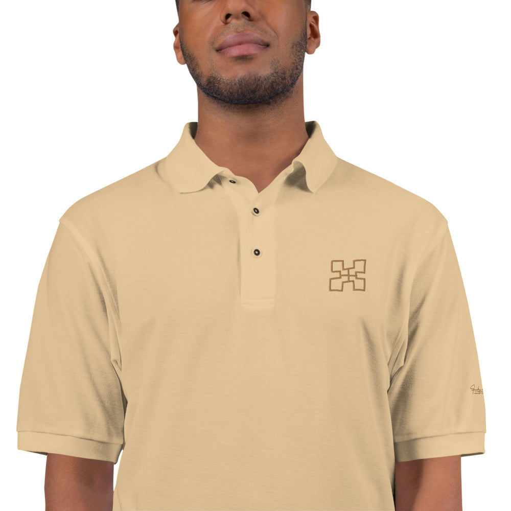 Adinkra - Genuineness Men's Premium Polo Funky African