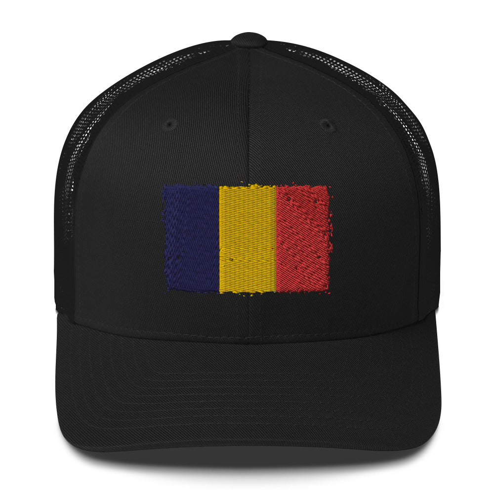 Chad 3D Embroidery Trucker Cap Funky African