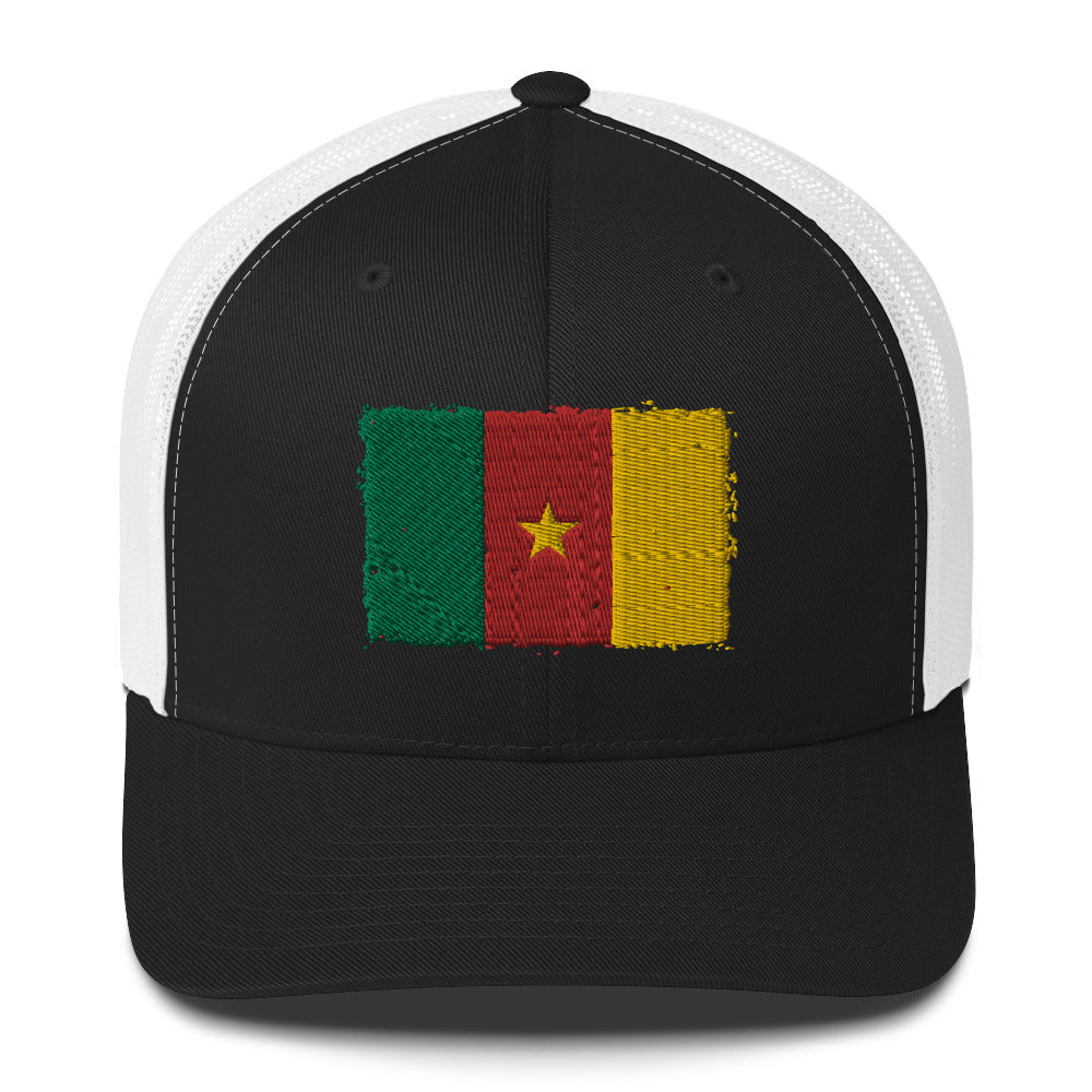 Cameroon 3D Embroidery Trucker Cap Funky African