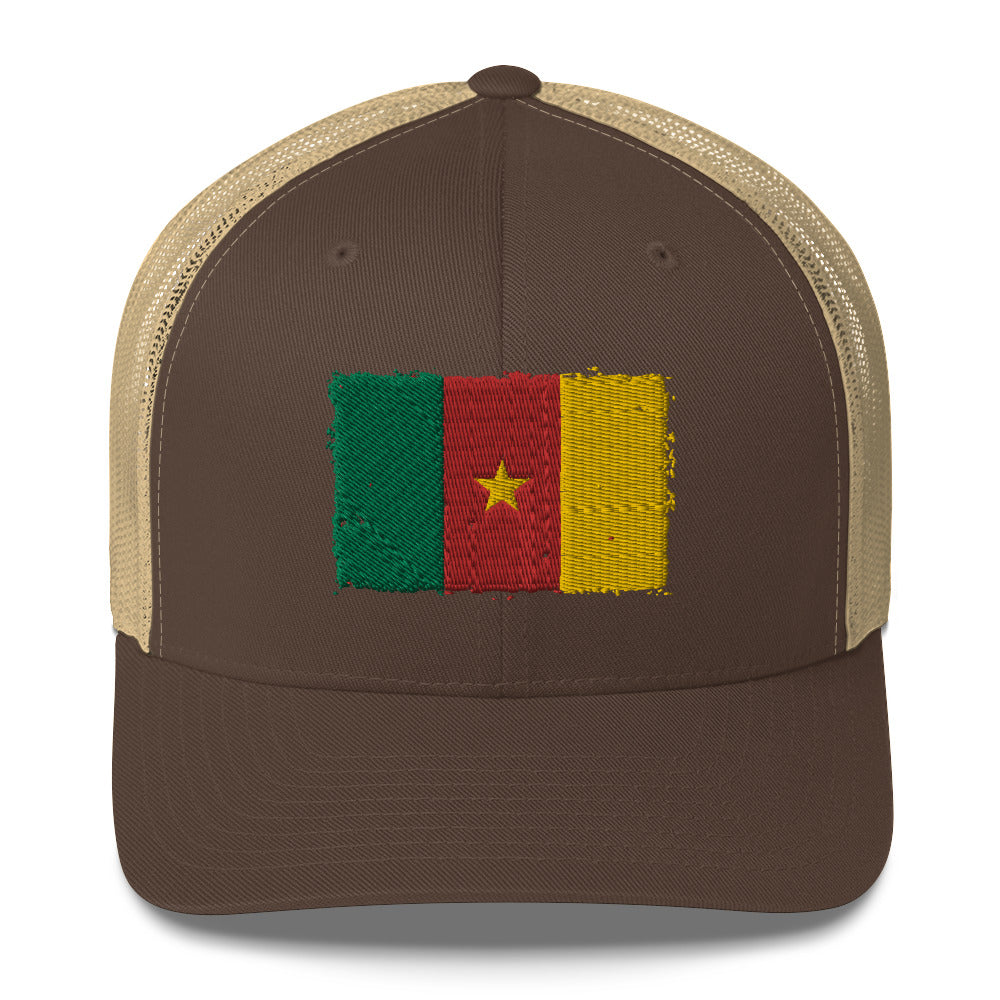 Cameroon 3D Embroidery Trucker Cap Funky African
