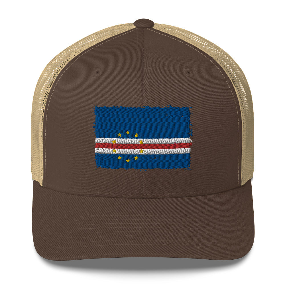 Cabo Verde 3D Embroidery Trucker Cap Funky African