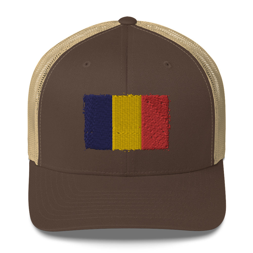 Chad 3D Embroidery Trucker Cap Funky African