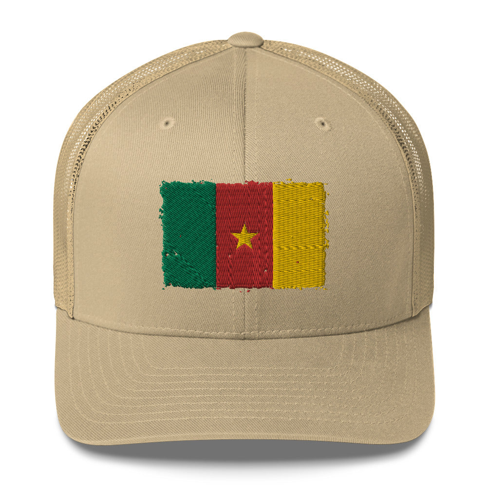Cameroon 3D Embroidery Trucker Cap Funky African