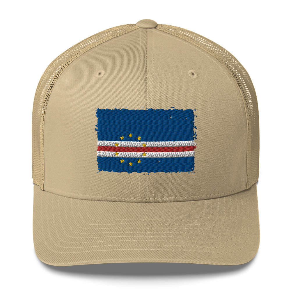 Cabo Verde 3D Embroidery Trucker Cap Funky African