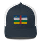 Central African Republic 3D Embroidery Trucker Cap