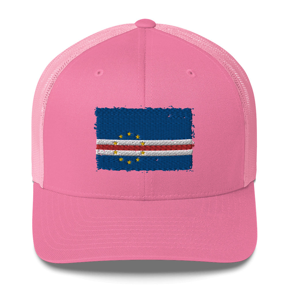 Cabo Verde 3D Embroidery Trucker Cap Funky African