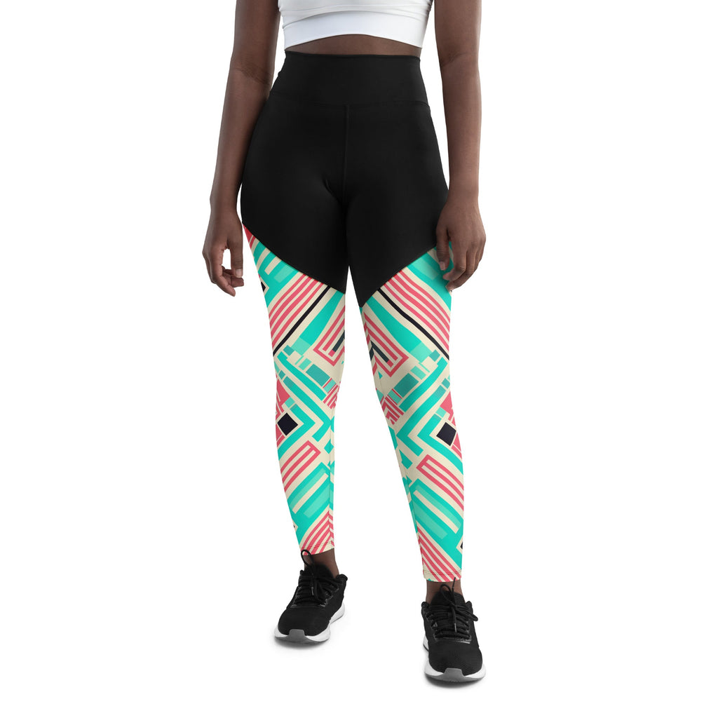 African Print Sports Leggings Funky African