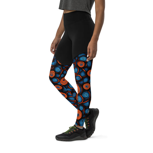 African Print Sports Leggings